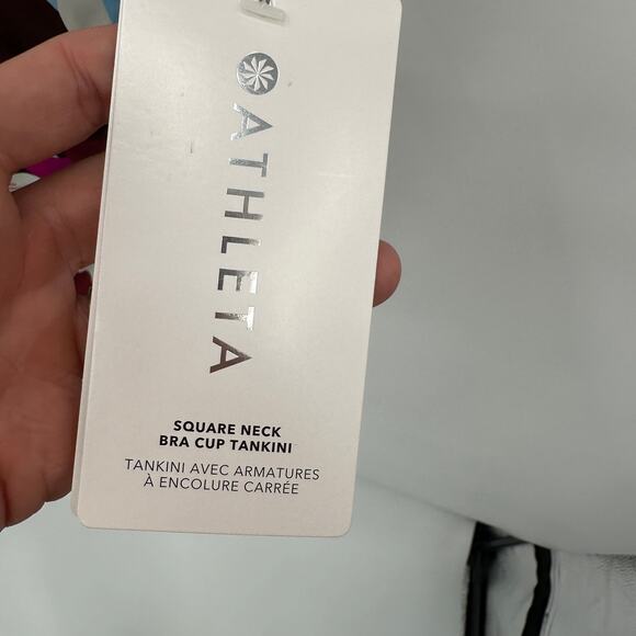 ATHLETA NWT Square Nek Bra Cup Tankini // 32D/DD - Picture 5 of 14